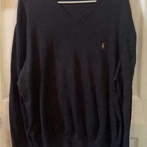 Ralph Lauren Black V-Neck Sweater